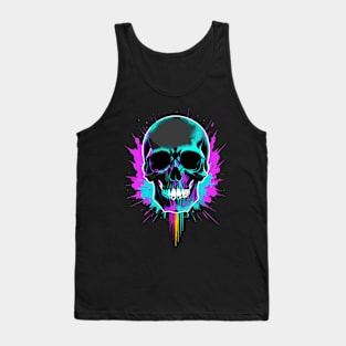 Neon skull Tank Top